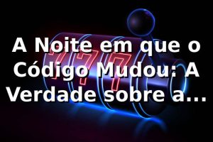 A Noite em que o Código Mudou: A Verdade sobre a Plataforma no 55rio 🎰